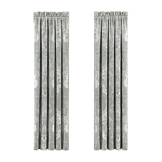 Queen Street Santina Rod Pocket Blackout Set of 2 Curtain Panel