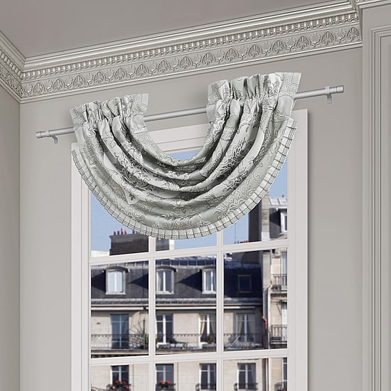 Queen Street Santina Rod Pocket Waterfall Valance