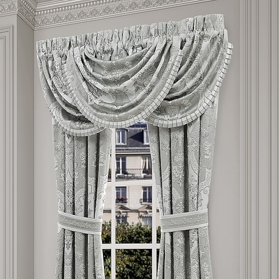 Queen Street Santina Rod Pocket Waterfall Valance