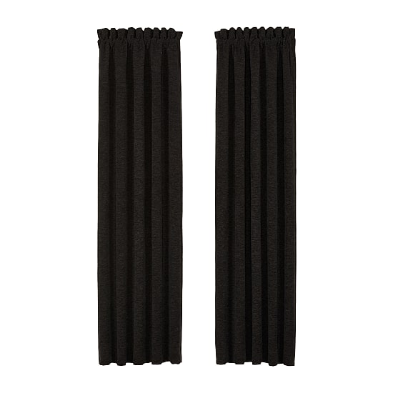 Queen Street Lavinia Rod Pocket Blackout Set of 2 Curtain Panel