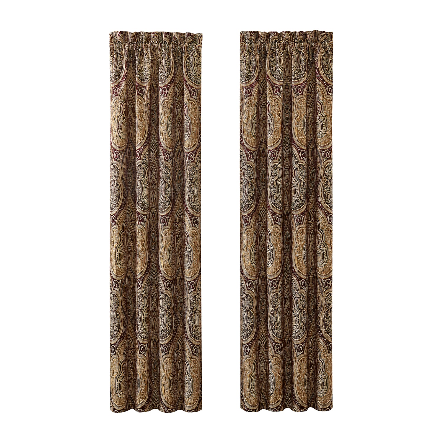Queen Street Cedar Park Rod Pocket Blackout Set of 2 Curtain Panel