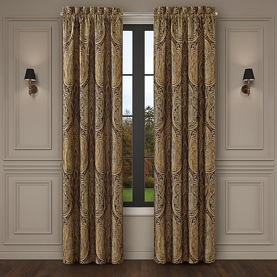 Queen Street Cedar Park Rod Pocket Blackout Set of 2 Curtain Panel