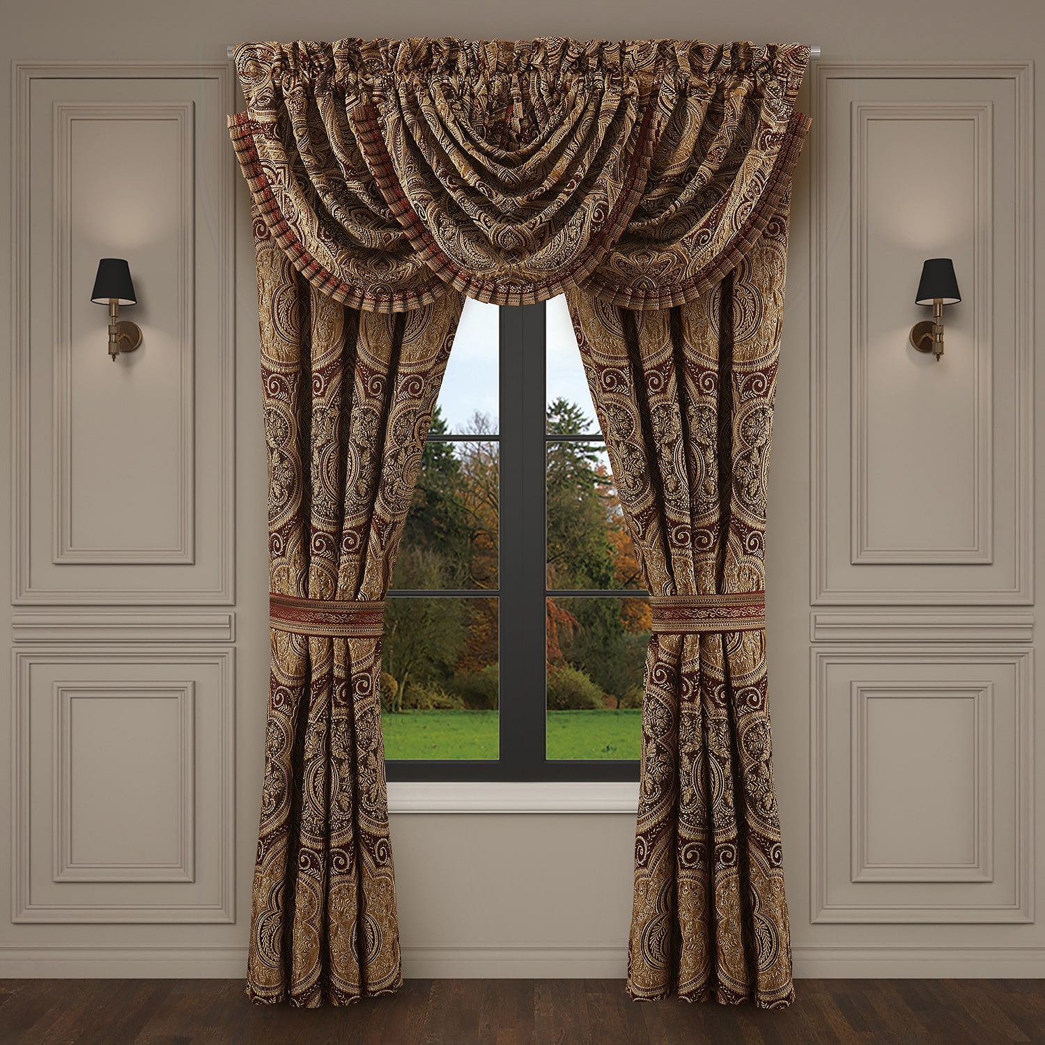 Queen Street Cedar Park Rod Pocket Blackout Set of 2 Curtain Panel