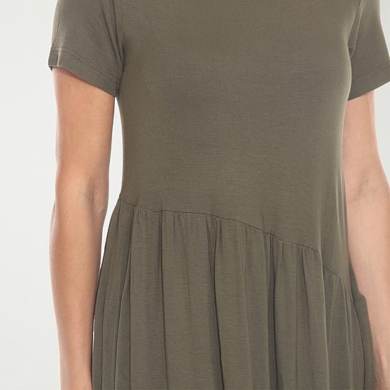 White Mark Womens Short Sleeve Swing Dresses