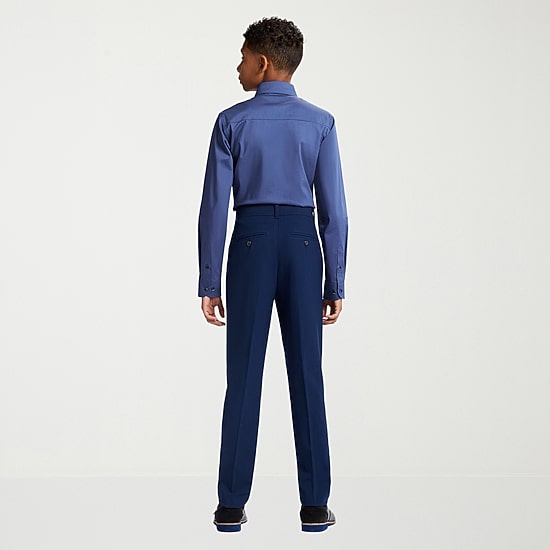 Van Heusen Little & Big Kid Boys Long Sleeve Point Collar Shirt + Tie Set