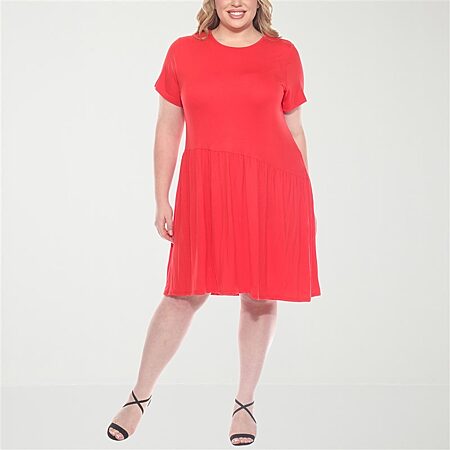 white mark dresses Women's Solid Fit and Flare Dress  go outfit solution White Mark Womens Short Sleeve