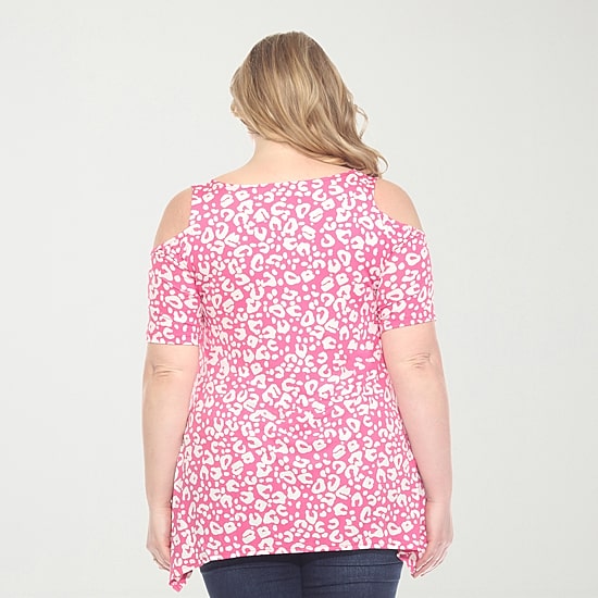 White Mark Womens Scoop Neck Short Sleeve Tunic Top