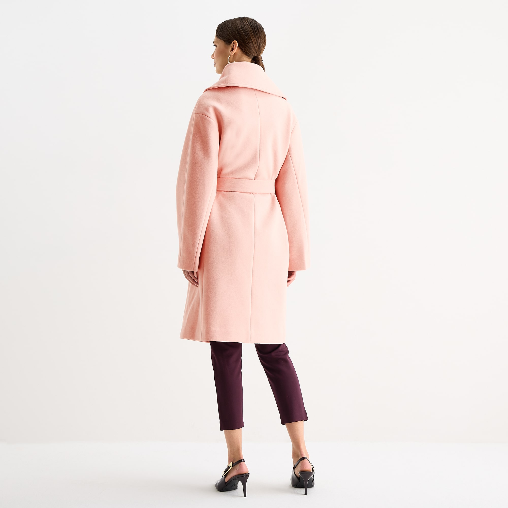 Worthington Womens Belted Heavyweight Coat