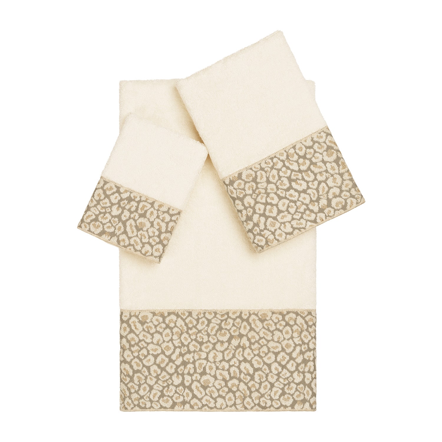 Linum Home Textiles Spots Embellished 3-pc. Bath Towel Set