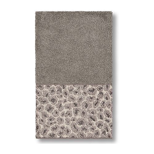 Linum Home Textiles Spots Embellished Hand Towel, One Size, Gray