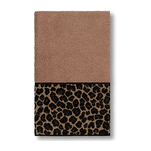 Linum Home Textiles Spots Embellished Hand Towel, One Size, Brown