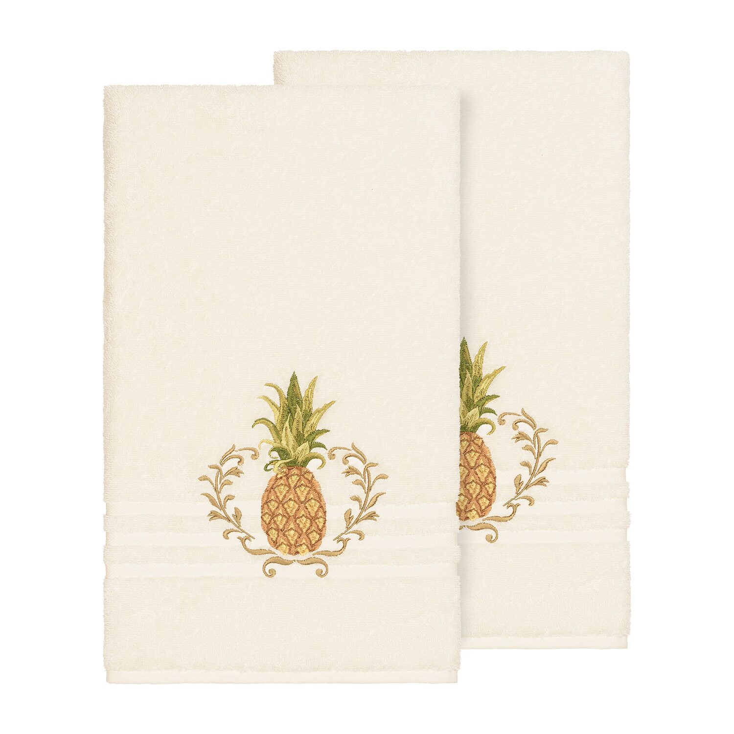 Linum Home Textiles Welcome Embellished 2-pc. Bath Towel