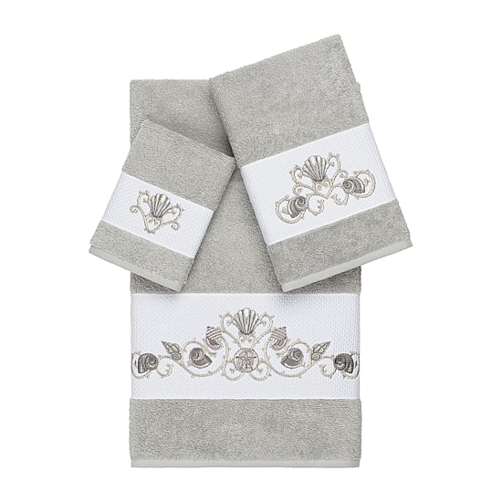 Linum Home Textiles Bella Embellished 3-pc. Bath Towel Set