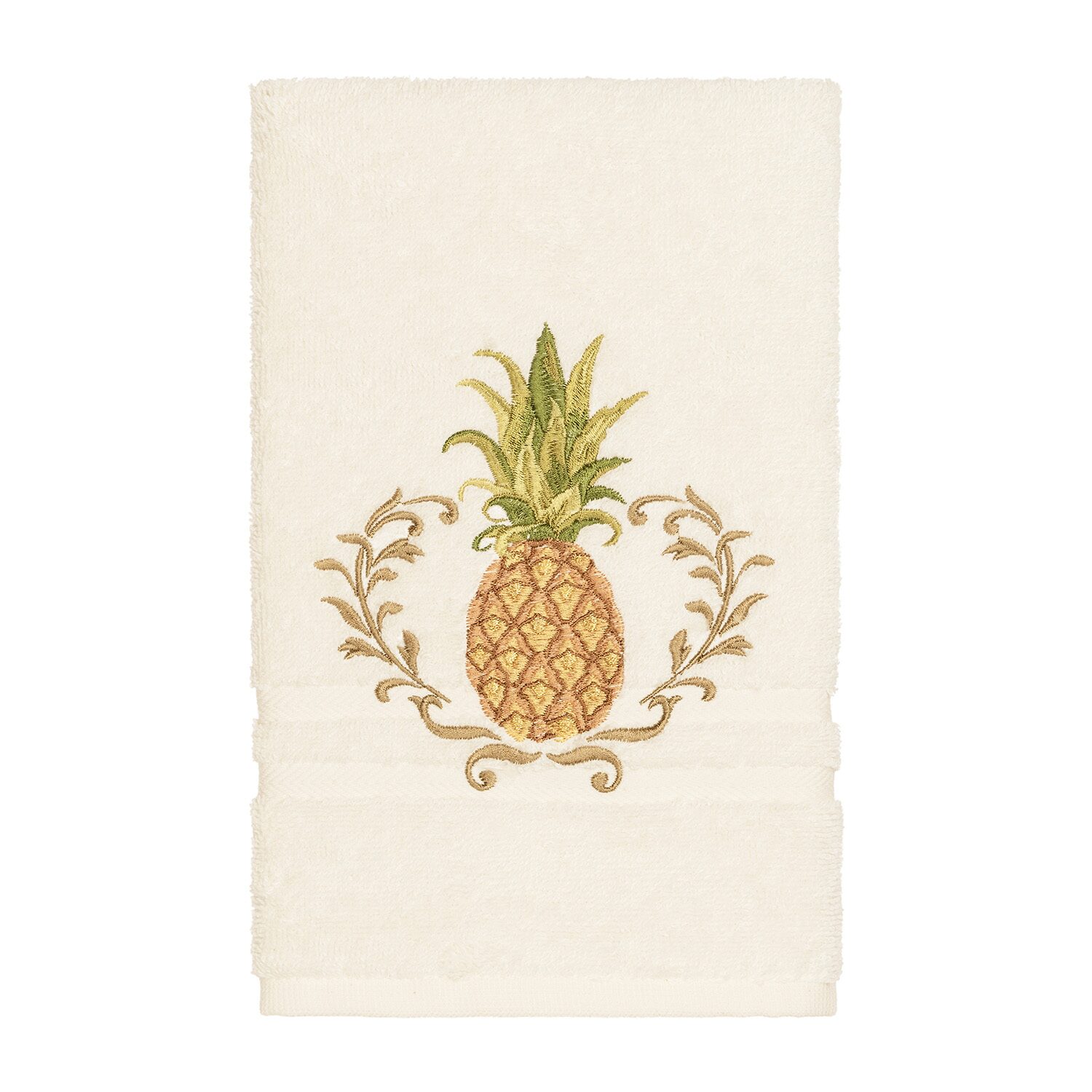 Linum Home Textiles Welcome Embellished Hand Towel