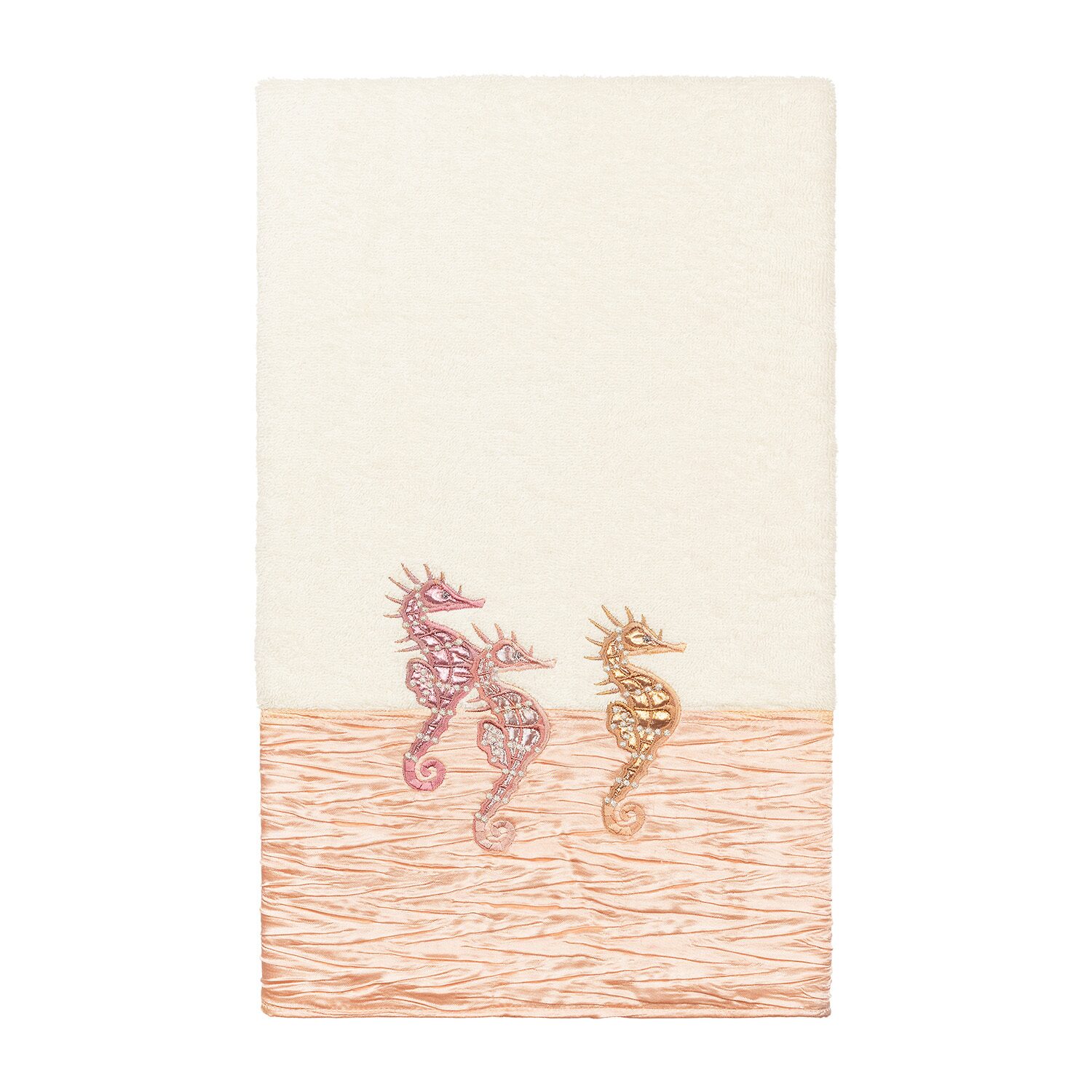 Linum Home Textiles Sofia Embellished 3-pc. Bath Towel Set