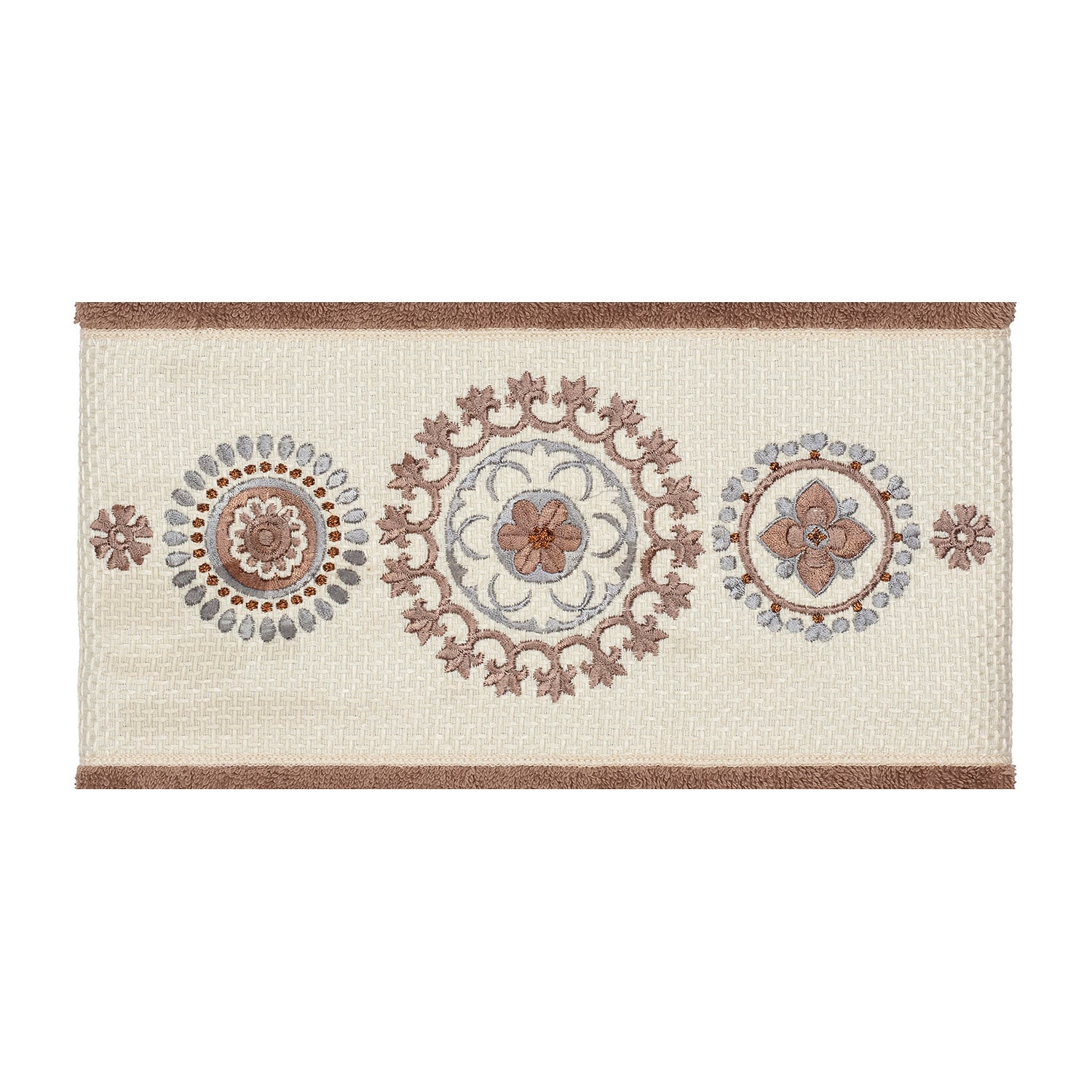 Linum Home Textiles Isabelle Embellished 2-pc. Geometric Bath Towel