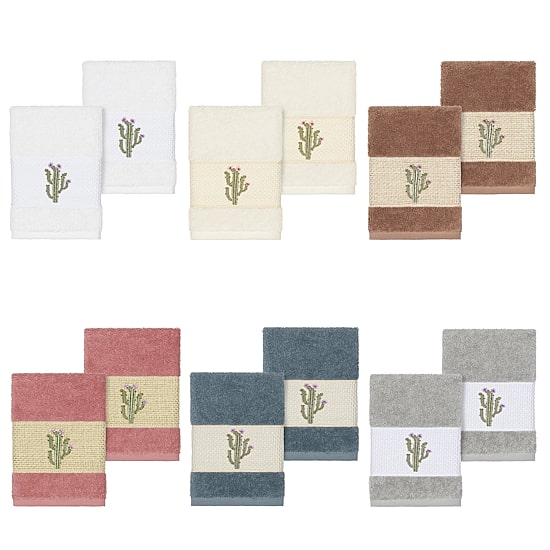 Linum Home Textiles Mila Embellished 2-pc. Embellished Washcloth