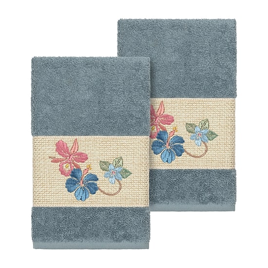 Linum Home Textiles Caroline 2-pc. Embellished Hand Towel