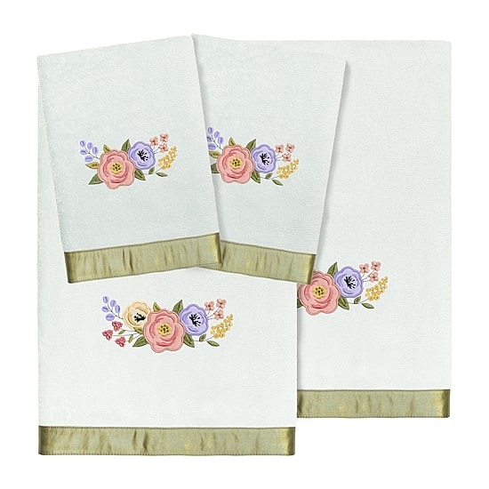 Linum Home Textiles Verano Embellished 4-pc. Bath Towel Set