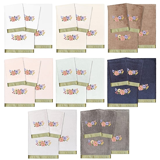 Linum Home Textiles Verano Embellished 4-pc. Bath Towel Set