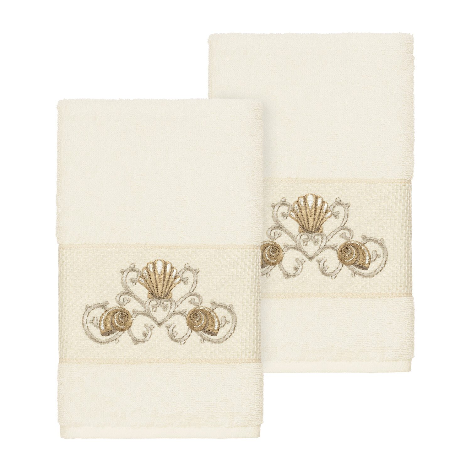 Linum Home Textiles Bella Embellished 2-pc. Hand Towel