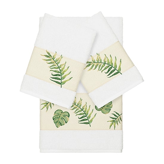 Linum Home Textiles Zoe Embellished 3-pc. Bath Towel Set