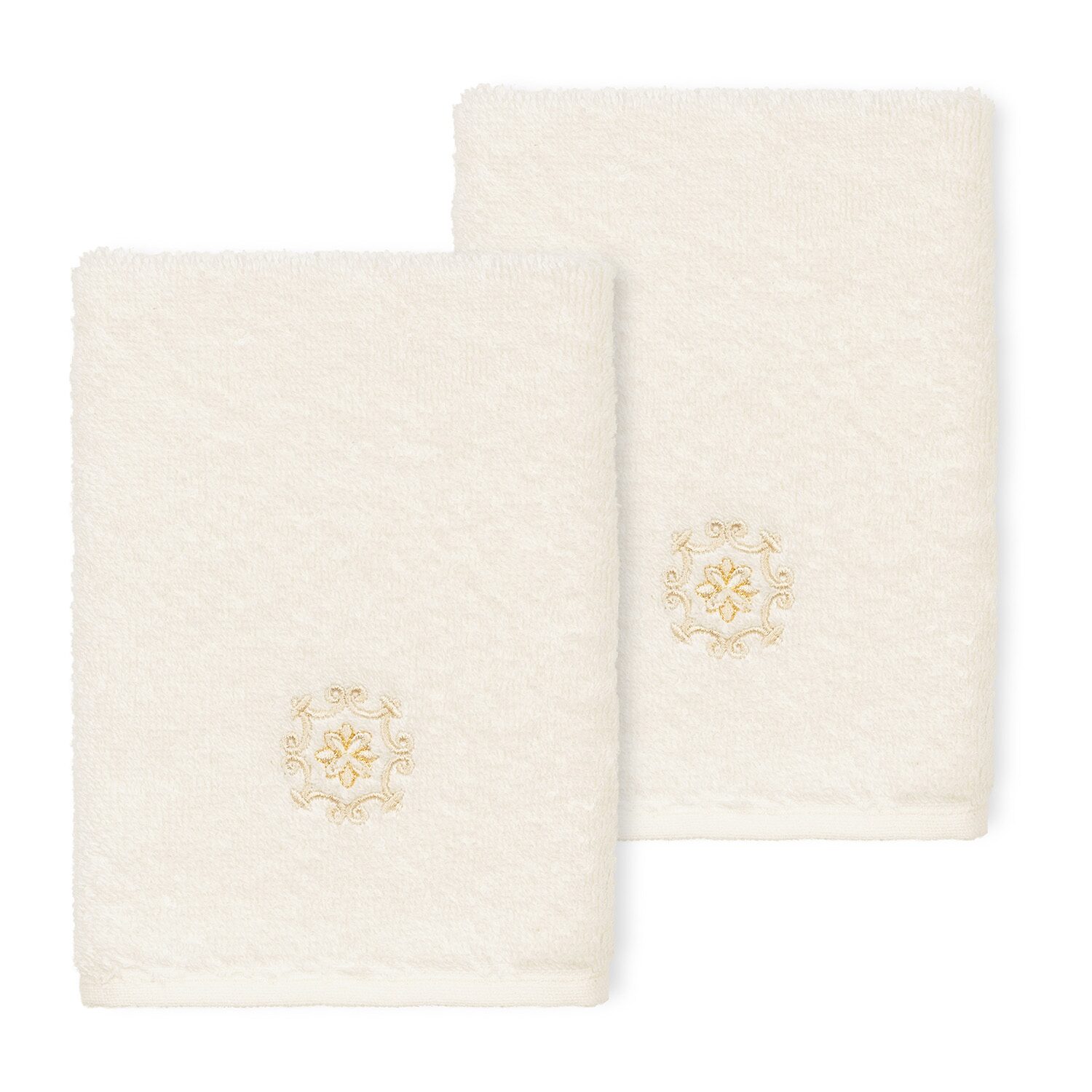 Linum Home Textiles Alyssa 2-pc. Embellished Washcloth