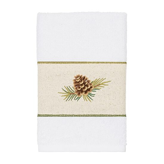 Linum Home Textiles Pierre Embellished Hand Towel