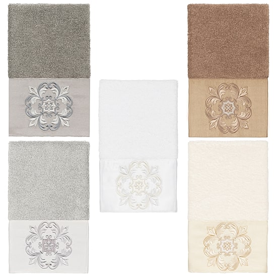 Linum Home Textiles Alyssa Embellished Hand Towel