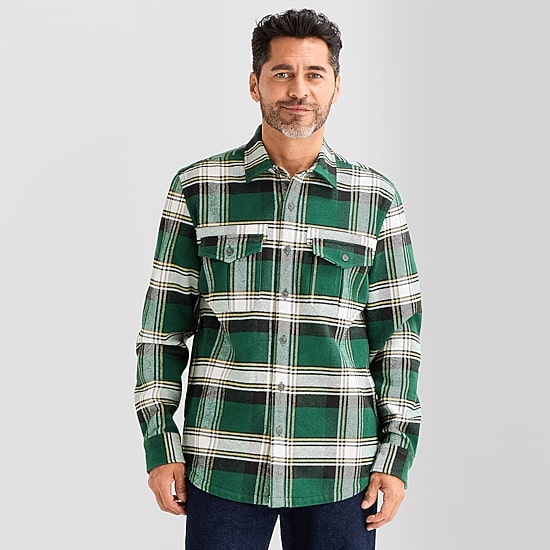 St. John's Bay Mens Midweight Shirt Jacket