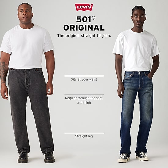 Levi's® Original Mens 501™ Straight Leg Regular Fit Jean