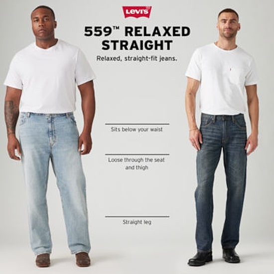 Levi's® Mens 559™ Stretch Fabric Straight Leg Relaxed Fit Jean
