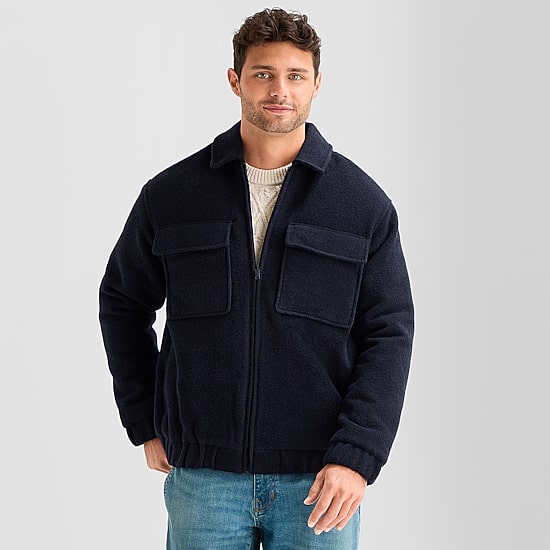 mutual weave Mens Midweight Bomber Jacket