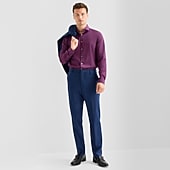 homecoming dress pants Haggar 4-Way Stretch Dress Pants, Flat Front in Light Grey