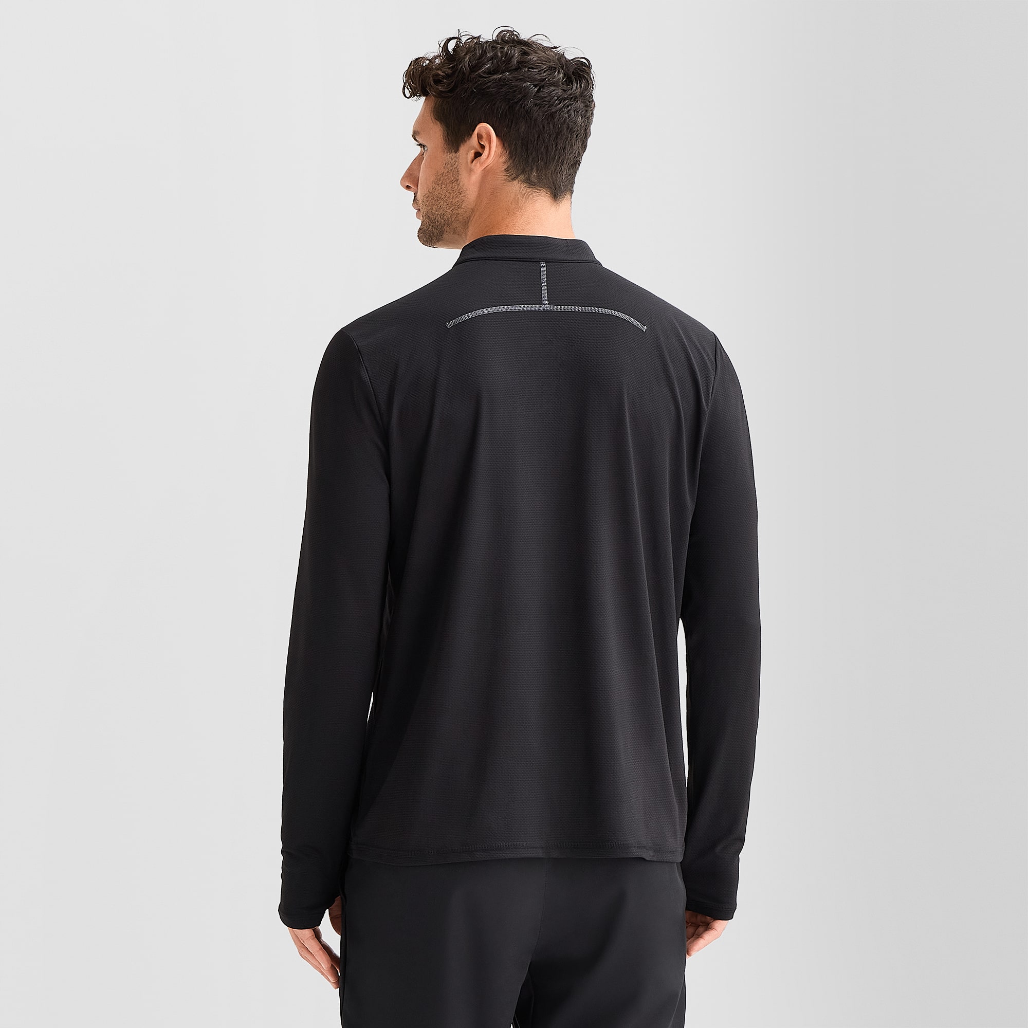 Xersion Mens Mock Neck Long Sleeve Active Quarter-Zip Pullover