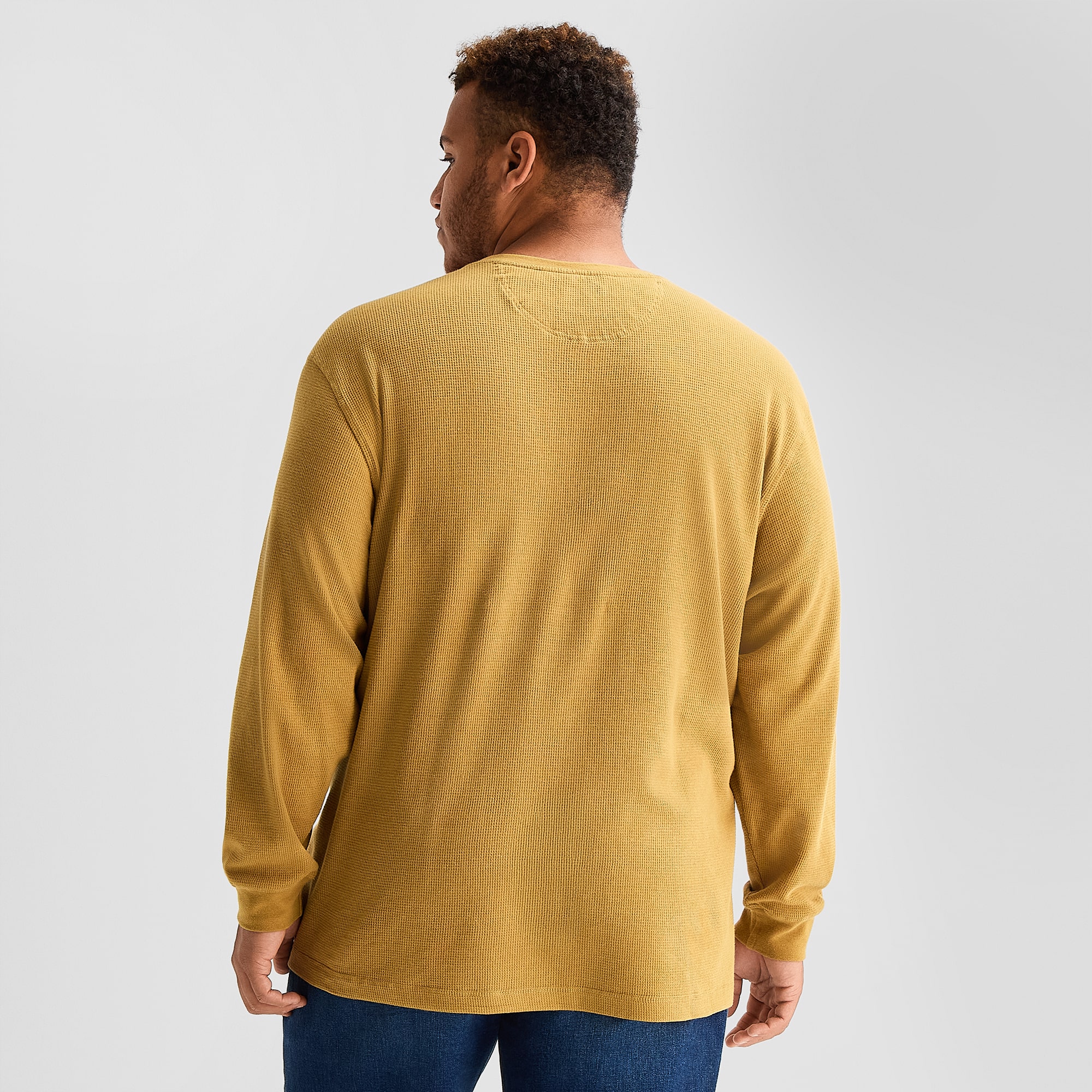 U.S. Polo Assn. Mens Henley Neck Long Sleeve Embroidered Classic Fit Big and Tall Thermal Top