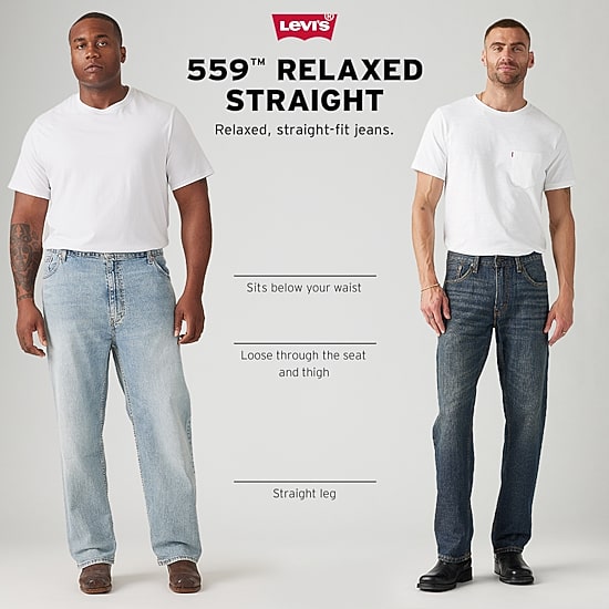 Levi's® Big and Tall Mens 559™ Straight Leg Relaxed Fit Jeans