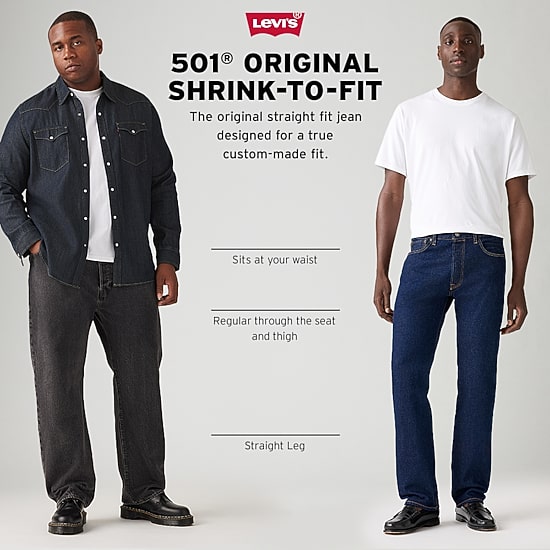 Levi's® Big and Tall 501™ Shrink-To-Fit Jeans