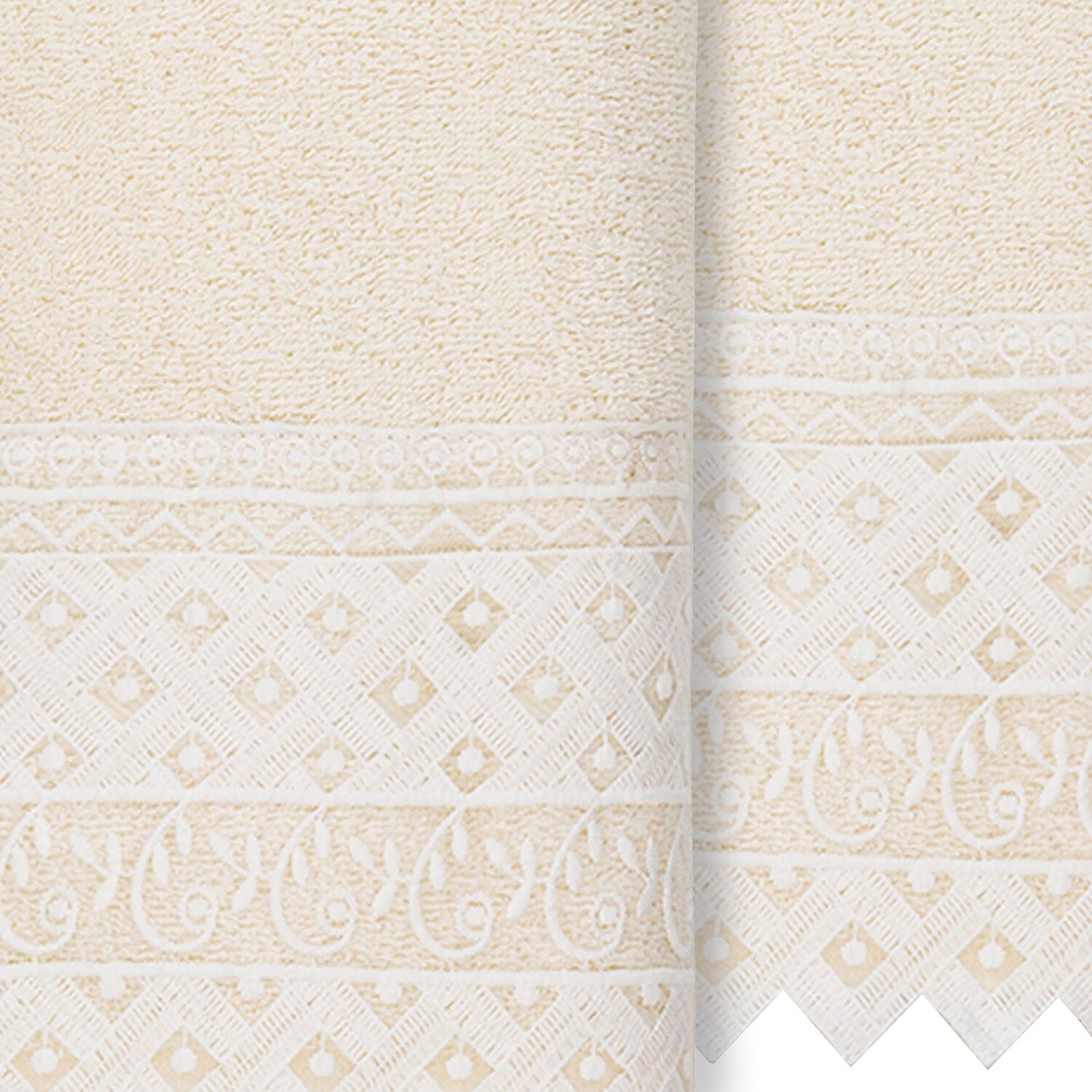 Linum Home Textiles Aiden 2-pc. Embellished Hand Towel
