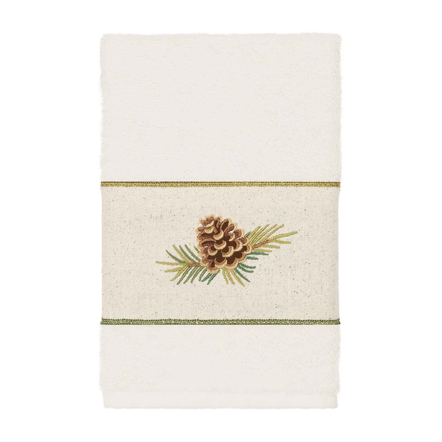 Linum Home Textiles Pierre Embellished 3-pc. Bath Towel Set