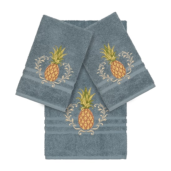 Linum Home Textiles Welcome Embellished 3-pc. Bath Towel Set