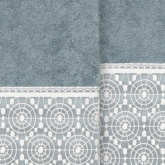Linum Home Textiles Arian Embellished 2-pc. Embellished Bath Towel