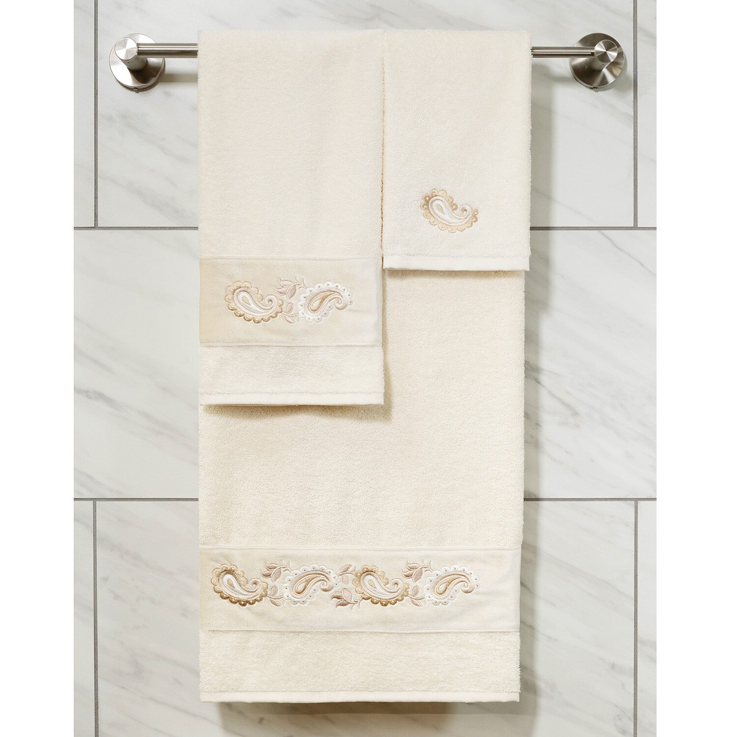 Linum Home Textiles Mackenzie Embellished -pc. Bath Towel Set
