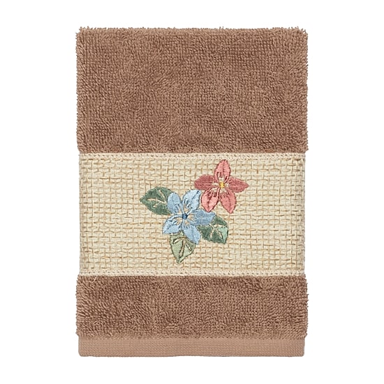 Linum Home Textiles Caroline Embellished 3-pc. Bath Towel Set