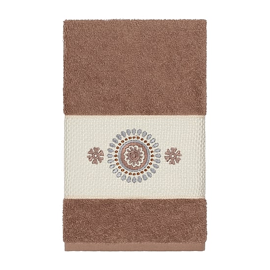 Linum Home Textiles Isabelle Embellished Hand Towel