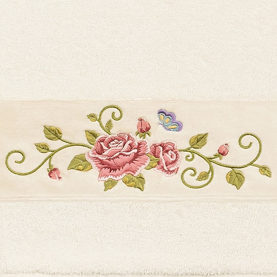 Linum Home Textiles Rebecca Embellished 3-pc. Bath Towel Set