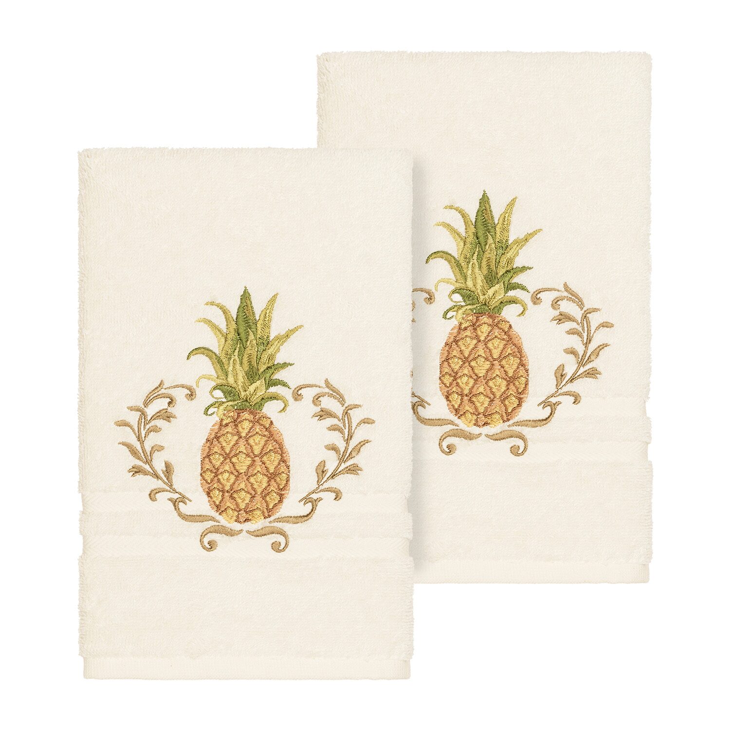 Linum Home Textiles Welcome Embellished 2-pc. Hand Towel