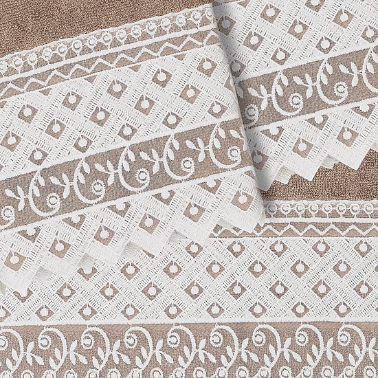 Linum Home Textiles Aiden Embellished 3-pc. Bath Towel Set