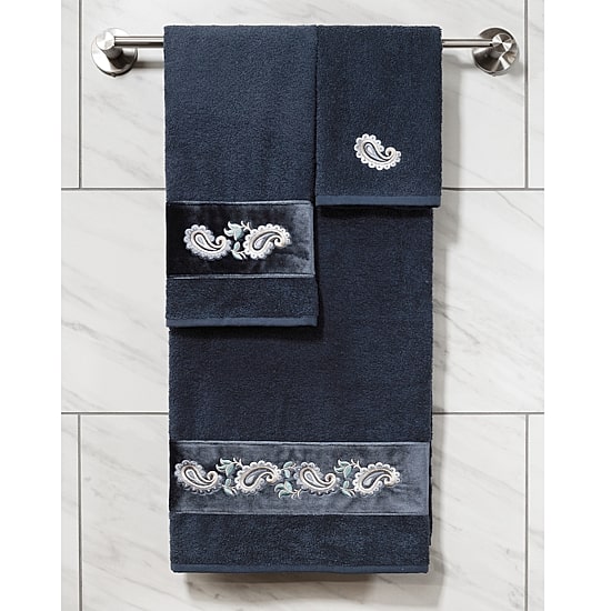 Linum Home Textiles Mackenzie Embellished 2-pc. Embellished Washcloth
