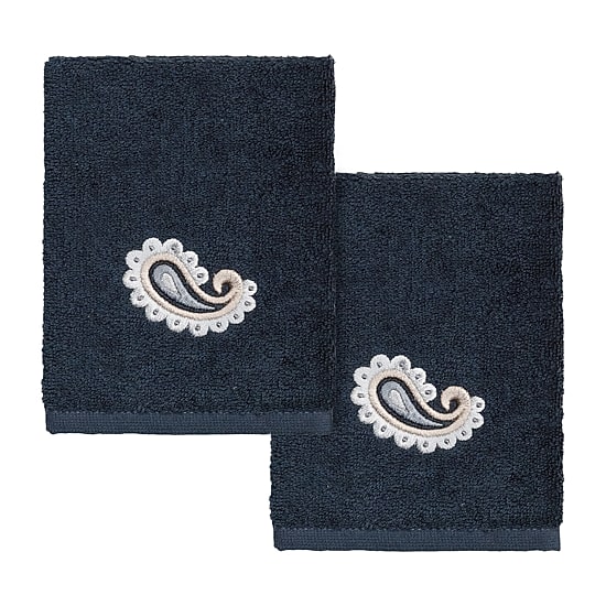Linum Home Textiles Mackenzie Embellished 2-pc. Embellished Washcloth